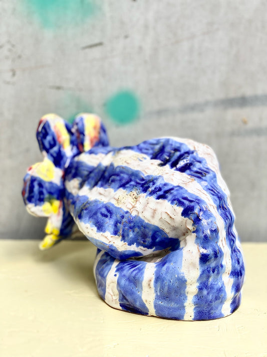 Skulptur Bursting flower