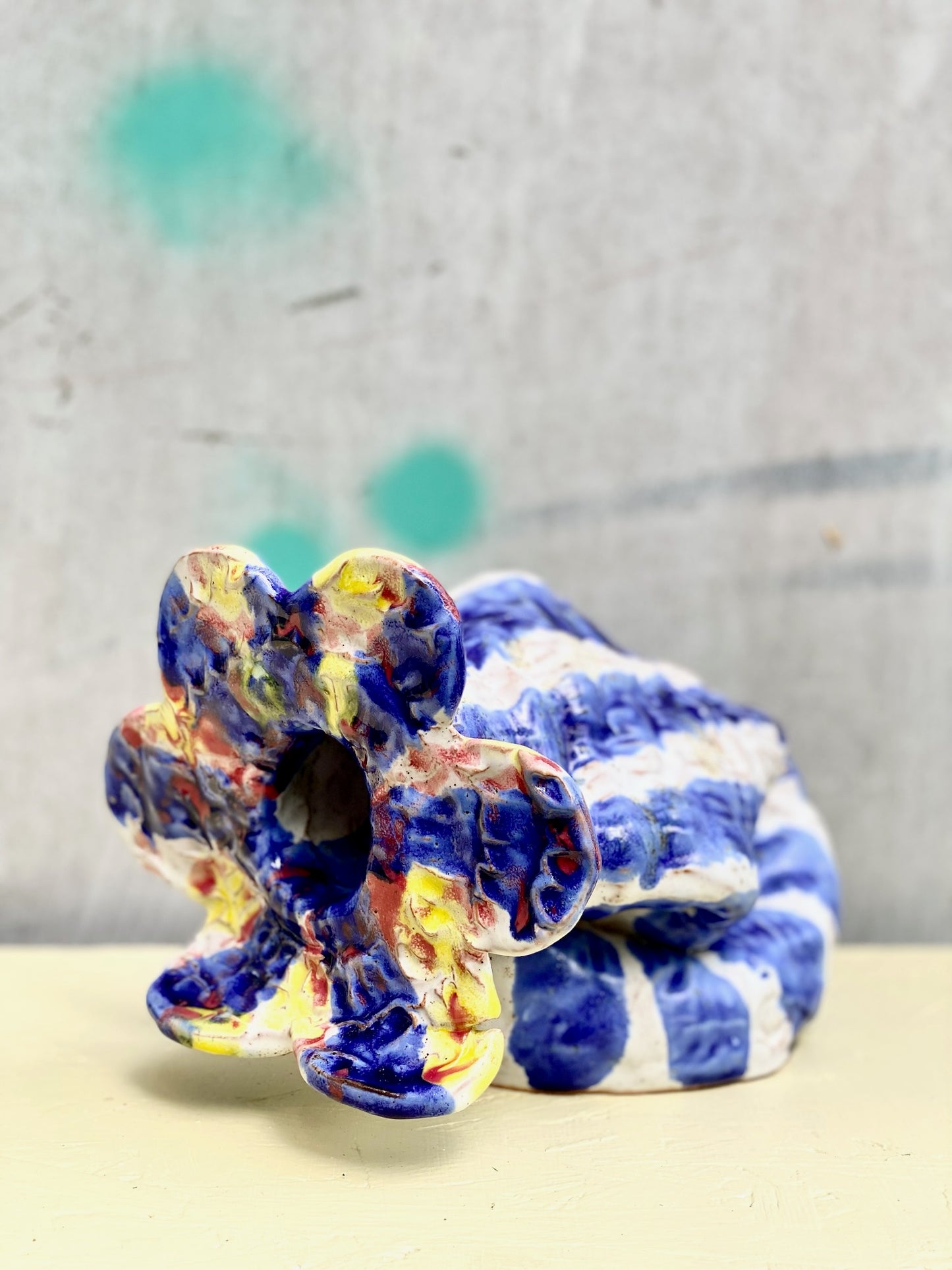 Skulptur Bursting flower
