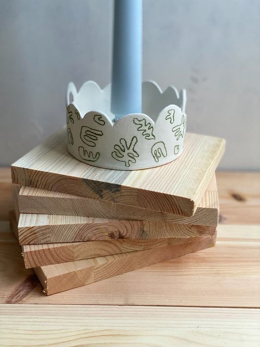 Bubbelljusstake Matisse porslin