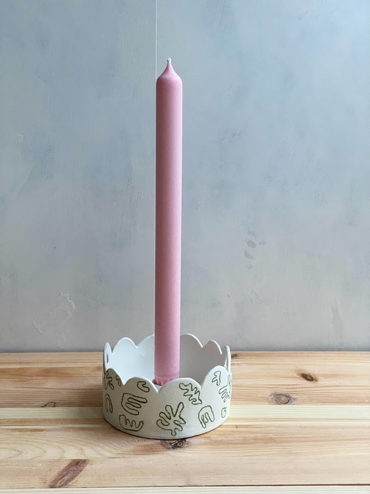 Bubbelljusstake Matisse porslin